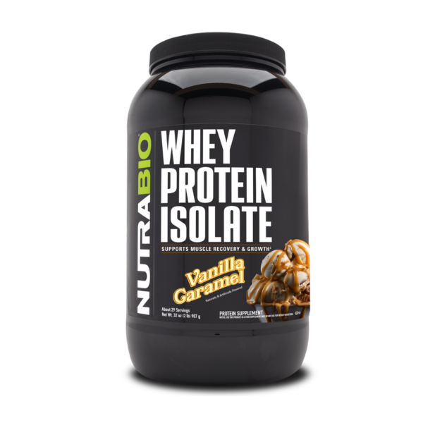 NutraBio Whey Protein Isolate 2lb